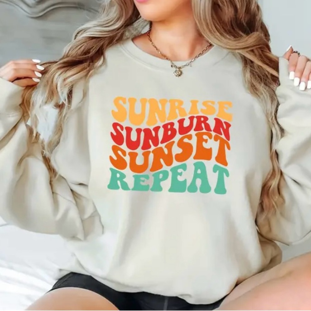Sunrise sunburn sunset repeat country t-shirt
